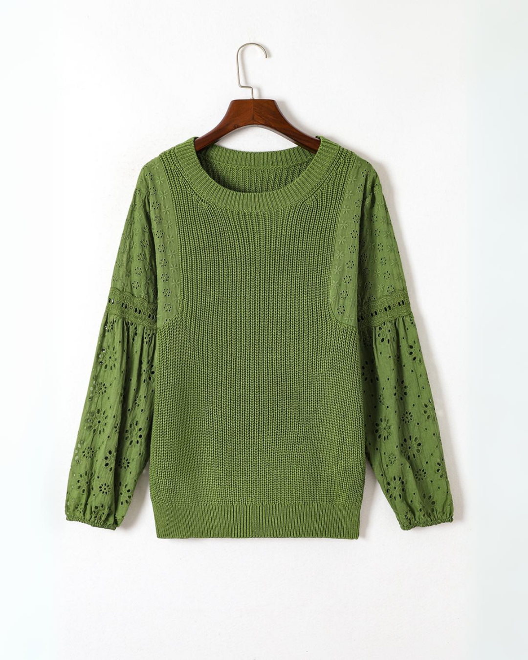 Beaty Green Pullover Sweater