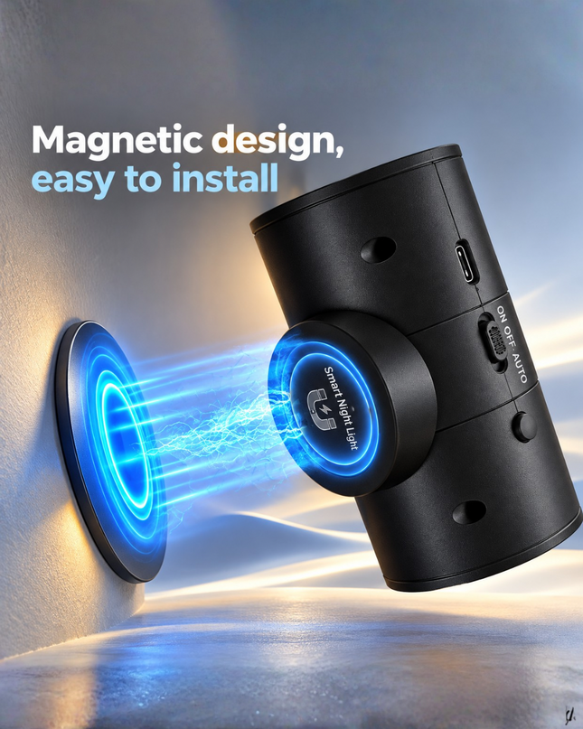 Rechargeable Magnetic Wall Light with Remote Control — LED Up & Down Wall Sconce