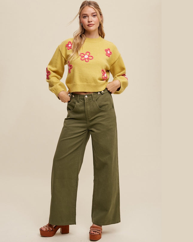 Samantha high Waisted Wide Leg Pants