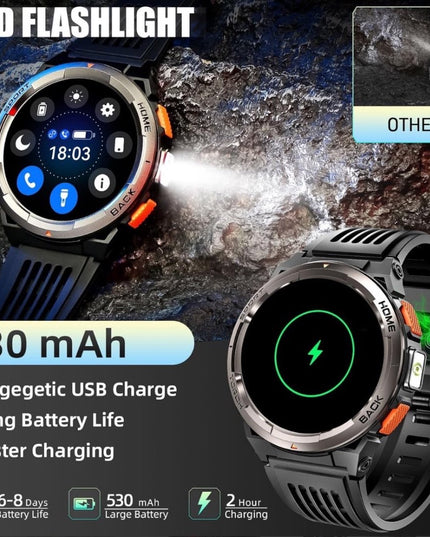 KE5 Military Smartwatch – The Ultimate Rugged Companion