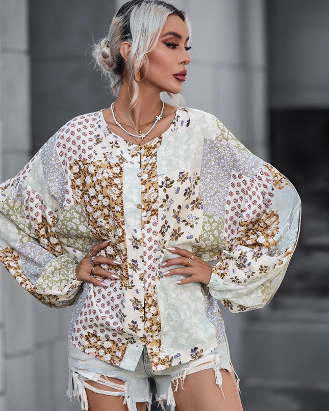 Bojo chic Long Puff Sleeve Shirt.