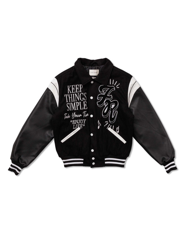 Black Yin|Yang Varsity Jacket