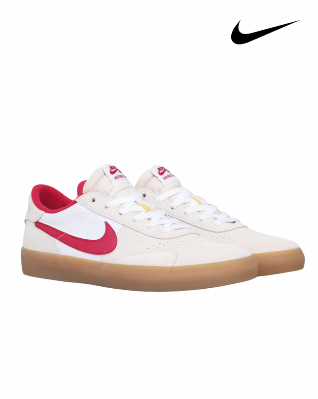 Nike Heritage Vulc SB Skate Shoes | Summit White / Cardinal Red