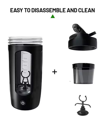 Botella mezcladora eléctrica de proteínas: recargable y portátil