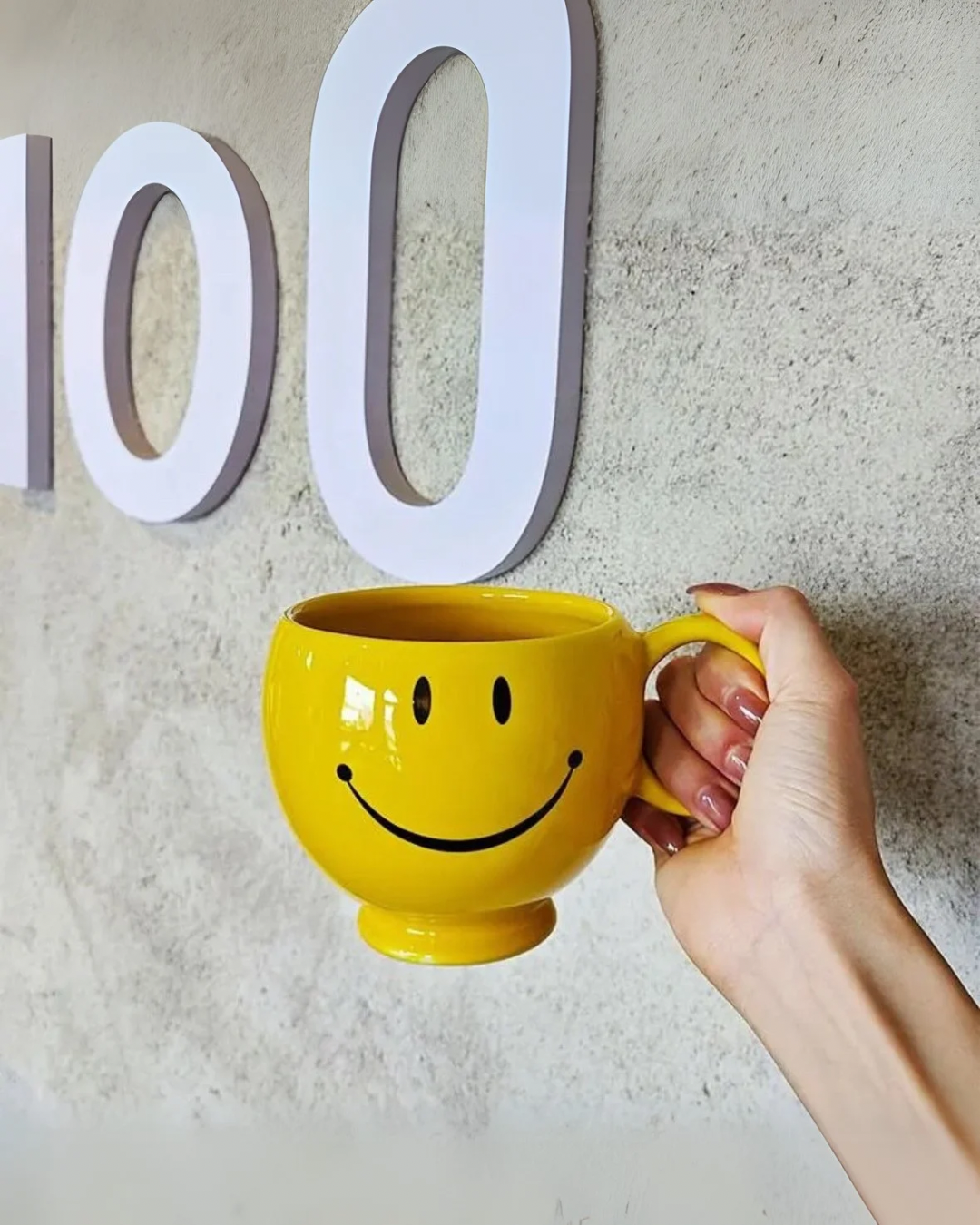 Happy Face Mug – Cheerful Yellow Coffee Mug