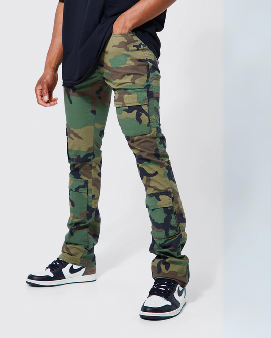 Skinny Camu Cargo Pants