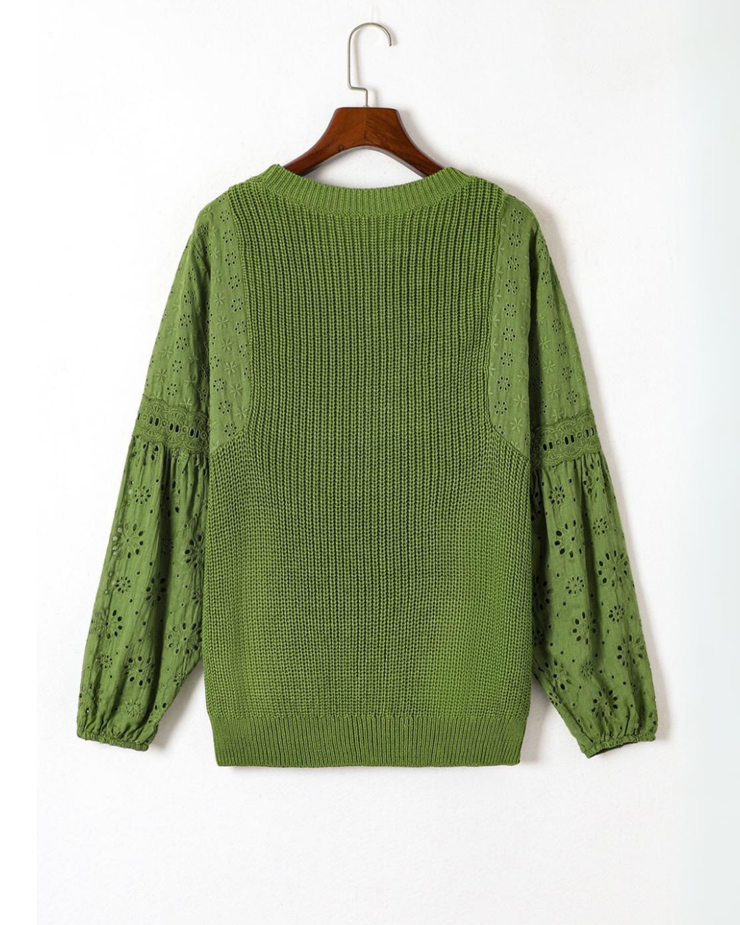 Beaty Green Pullover Sweater