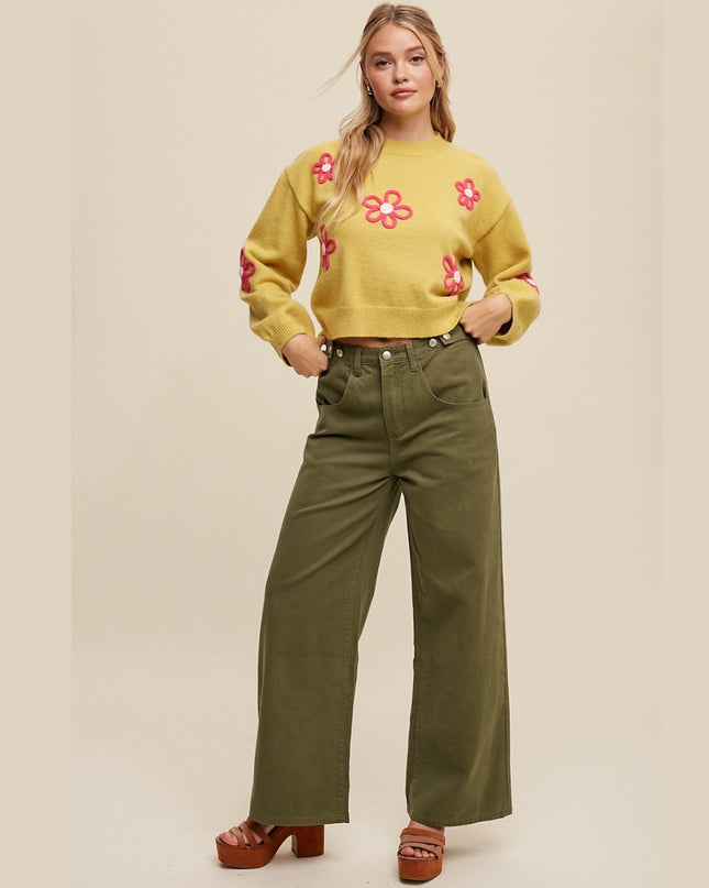 Samantha high Waisted Wide Leg Pants