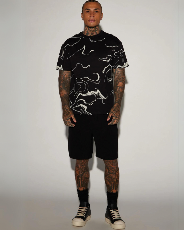 Marble graphic Tees