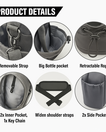 GYMVAULT – La bolsa magnética para botellas