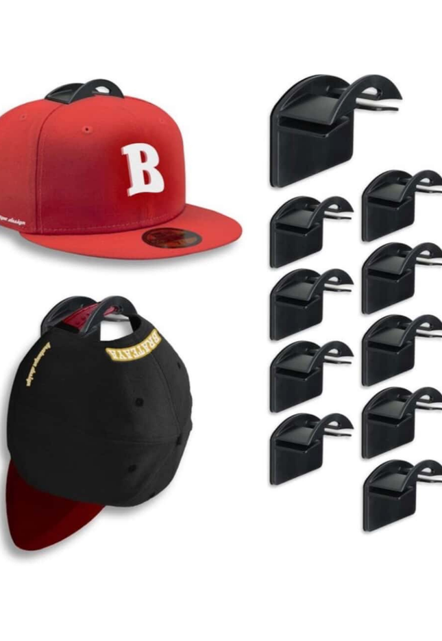 Cap Hook – Wall Mounted Hat Organizer (10 pcs)