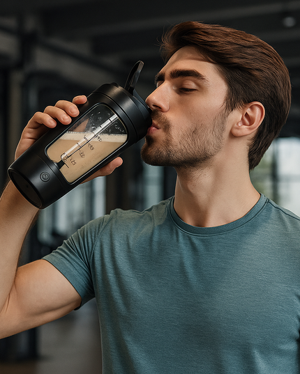 Botella mezcladora eléctrica de proteínas: recargable y portátil