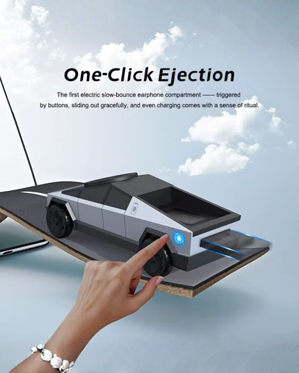 Cybertruck 3-in-1 Wireless Charging Station – Fast Charger for iPhone, AirPods & Apple Watch