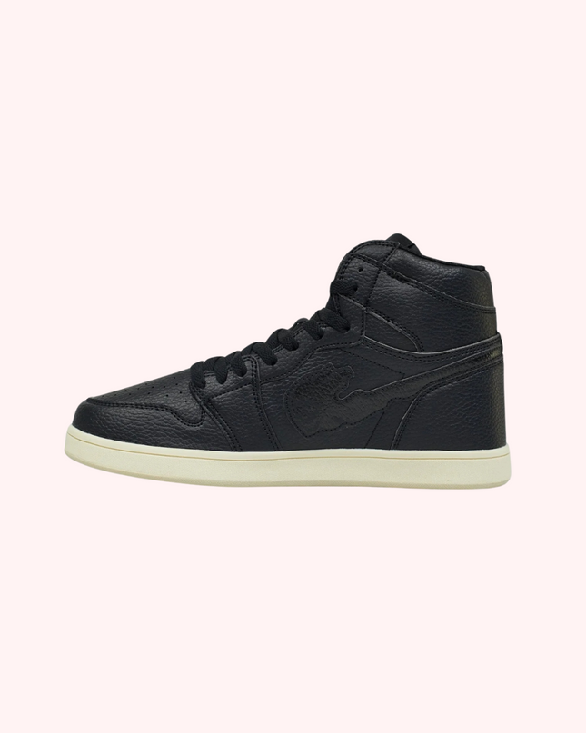 Flaming Skull Sneakers - Black