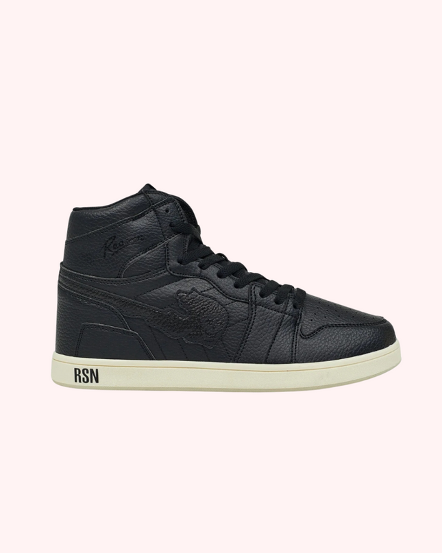 Flaming Skull Sneakers - Black