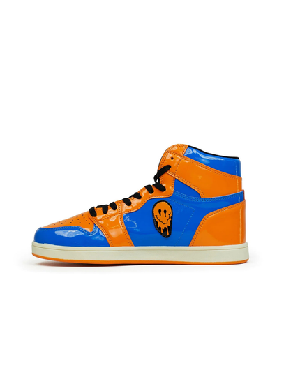 Reason Flame Skull High-Top Sneakers – Neon Blaze Edition