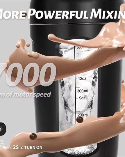 Botella mezcladora eléctrica de proteínas: recargable y portátil