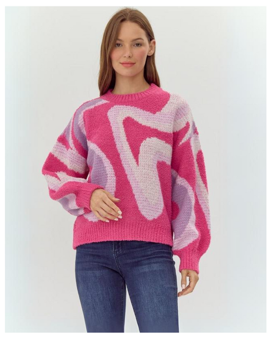 Abstract Pattern Sweater.