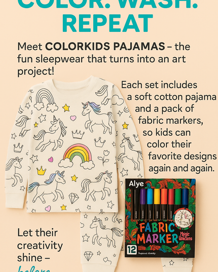 Pijamas ColorKids: ¡Donde los sueños y la creatividad se encuentran!