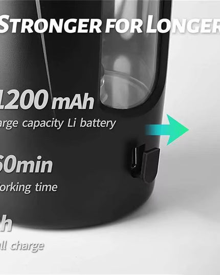 Botella mezcladora eléctrica de proteínas: recargable y portátil