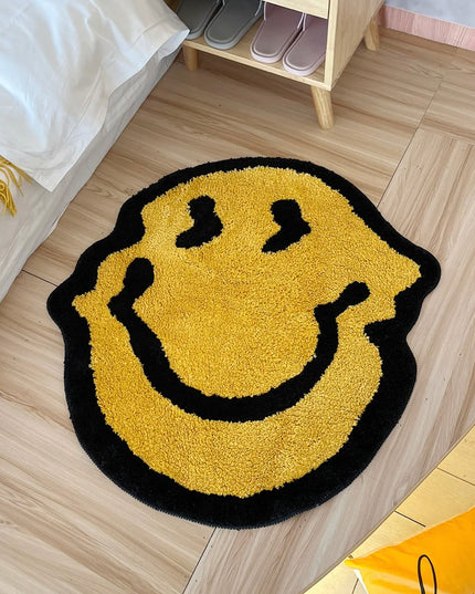 Distorted Smiley Rug: Unique and Playful Home Decor