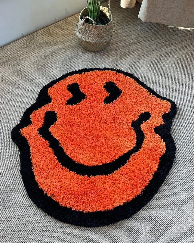 Distorted Smiley Rug: Unique and Playful Home Decor