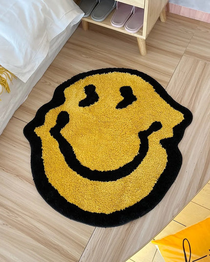 Distorted Smiley Rug: Unique and Playful Home Decor